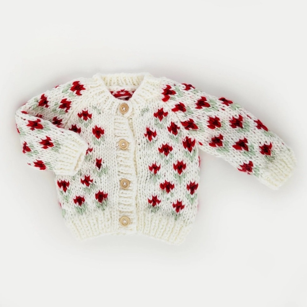 Flower Knit Sweater
